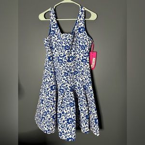 Ivy Blue Floral Print Betsy Johnson Dress